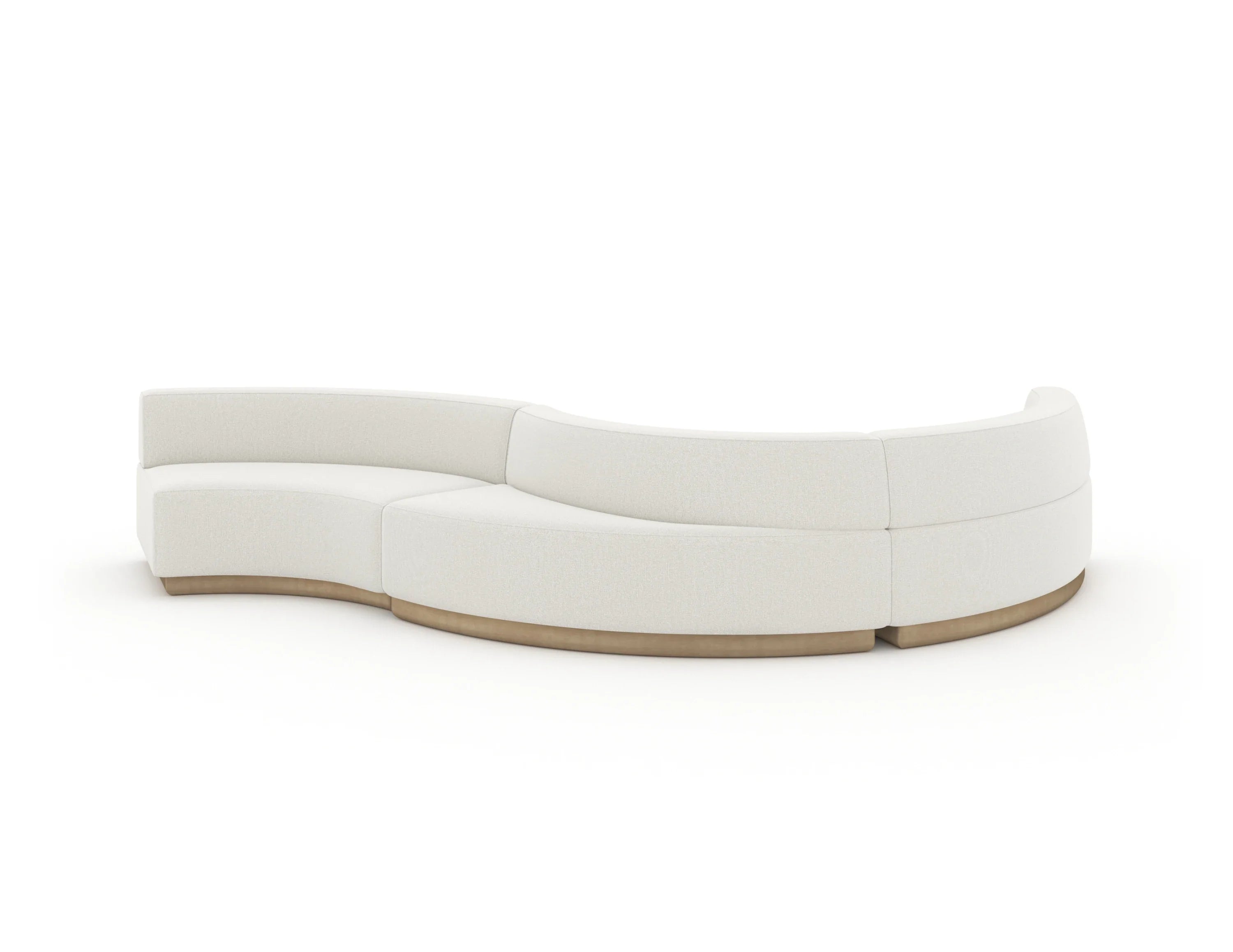 Crescent Armless Loveseat