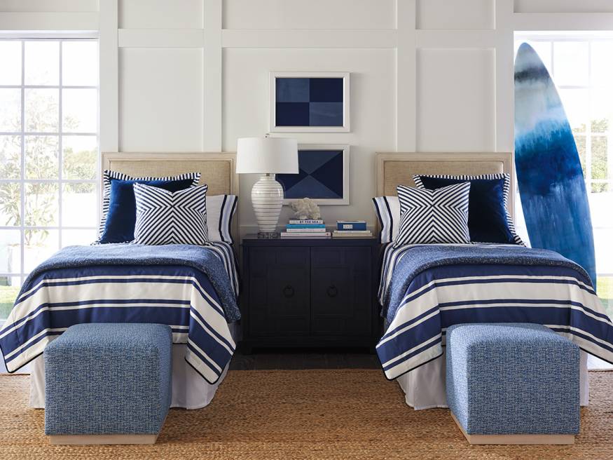 Crystal Cove Upholstered Panel Headboard Twin