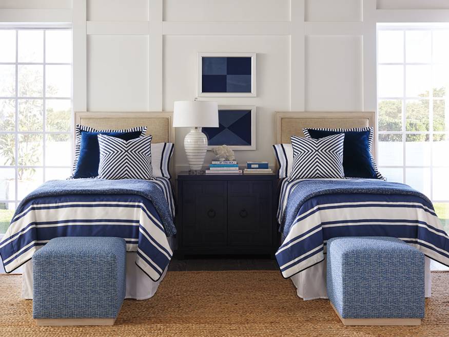 Crystal Cove Upholstered Panel Headboard Twin