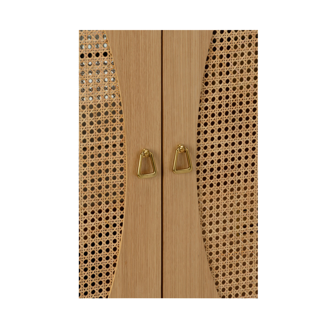 Petite Caned Bar Cabinet