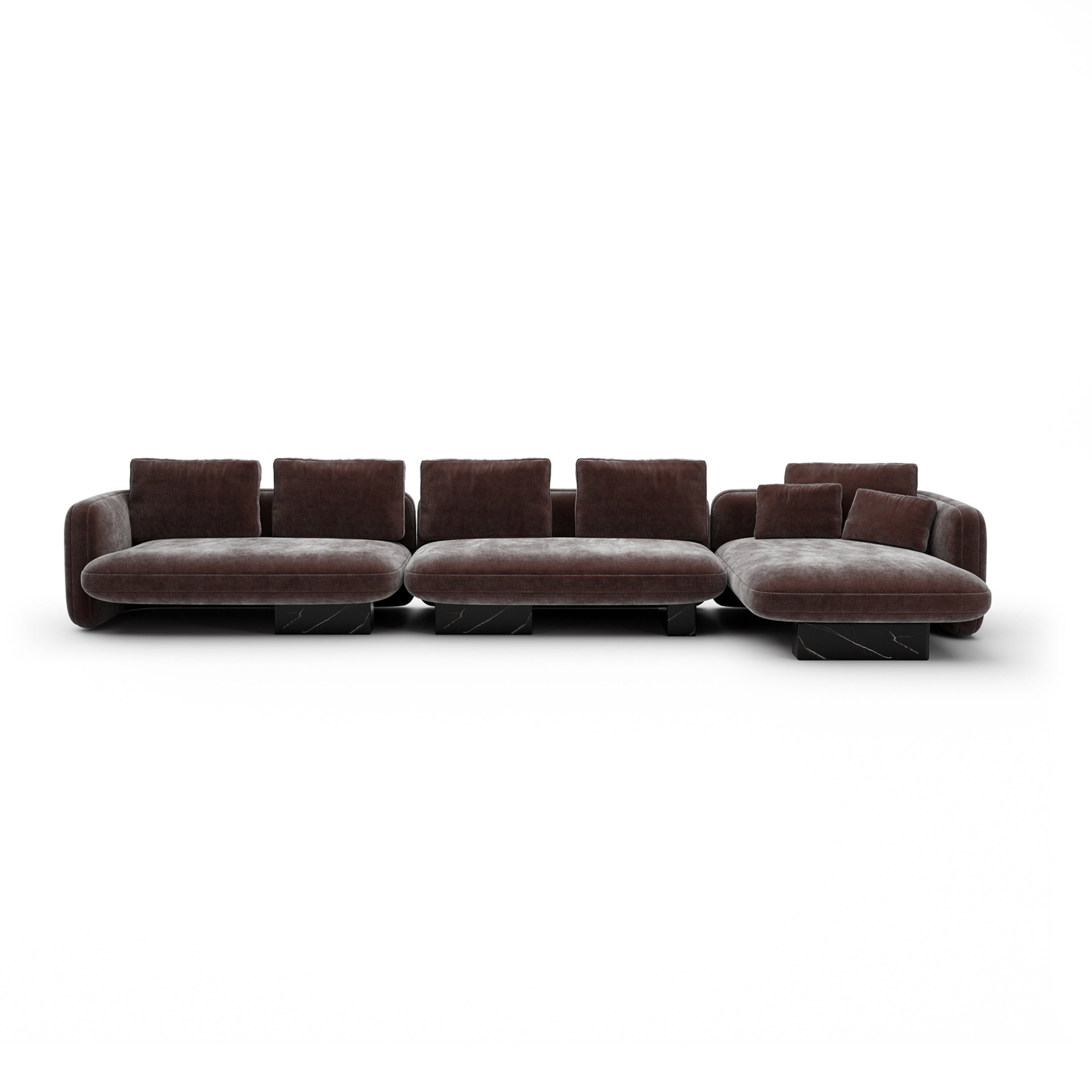 Overlap Right Chaise Sec Large Dk Taupe – Sectionals by Caracole | Sutter & Vale
