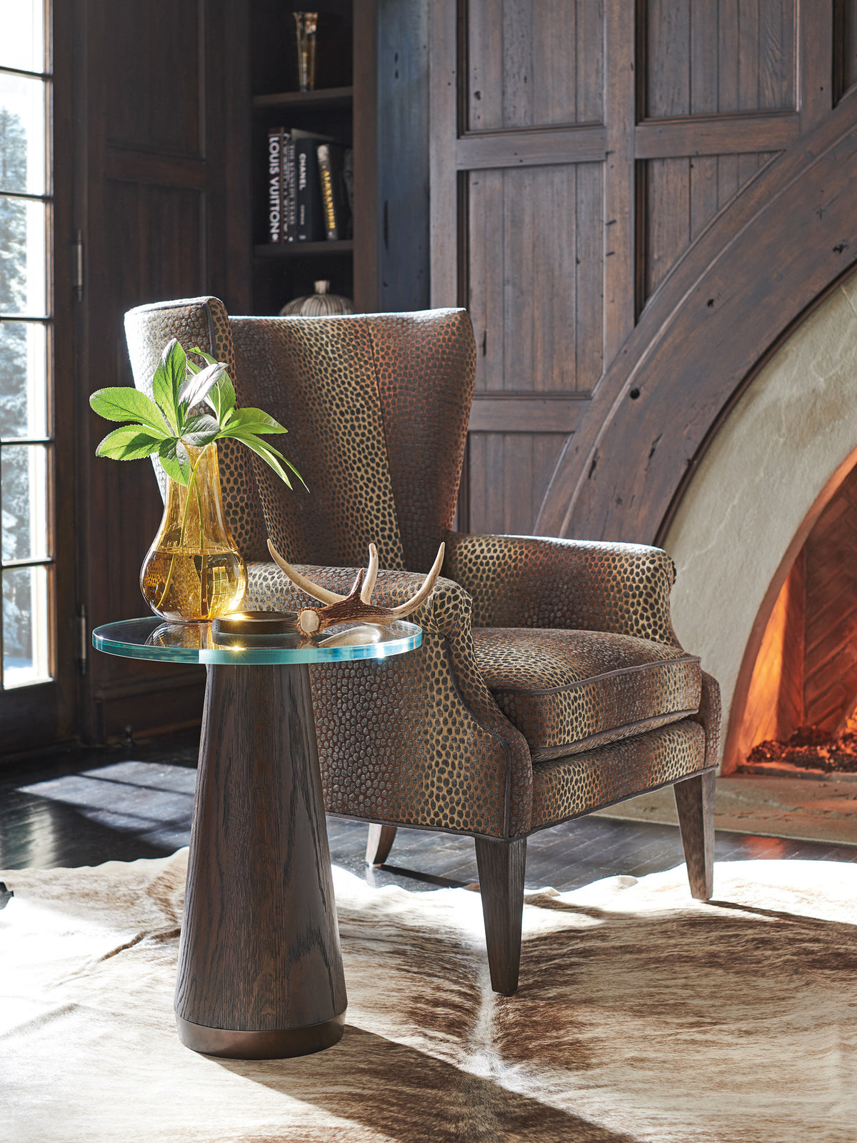 Apex Glass Top Accent Table
