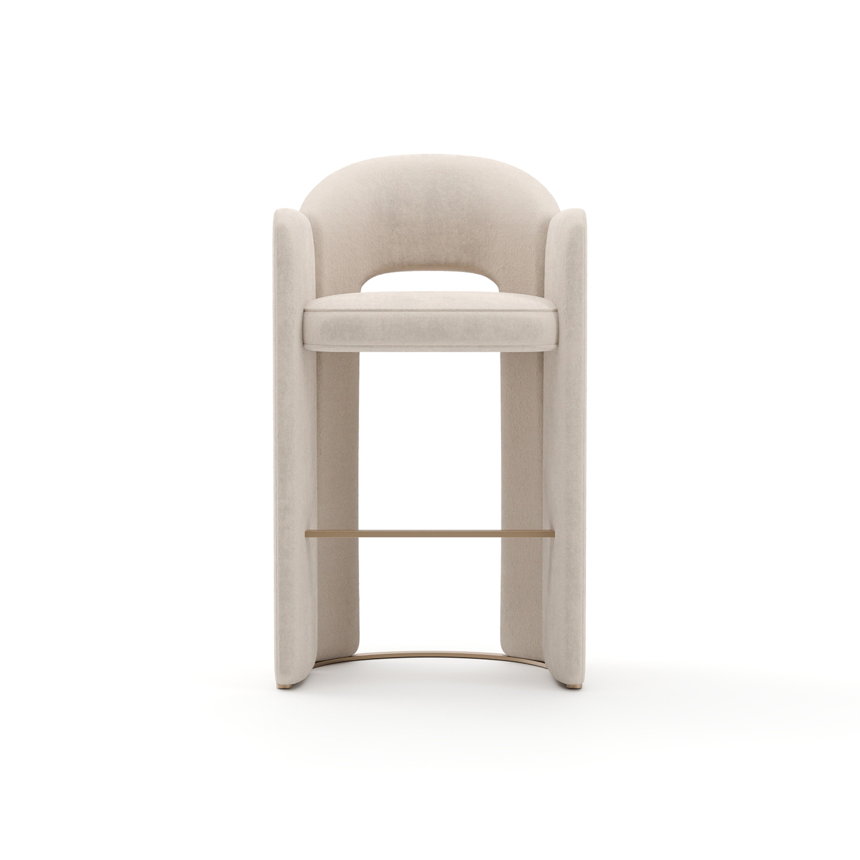 Overlap Bar Stool Ivory – Bar & Counter Stools by Caracole | Sutter & Vale