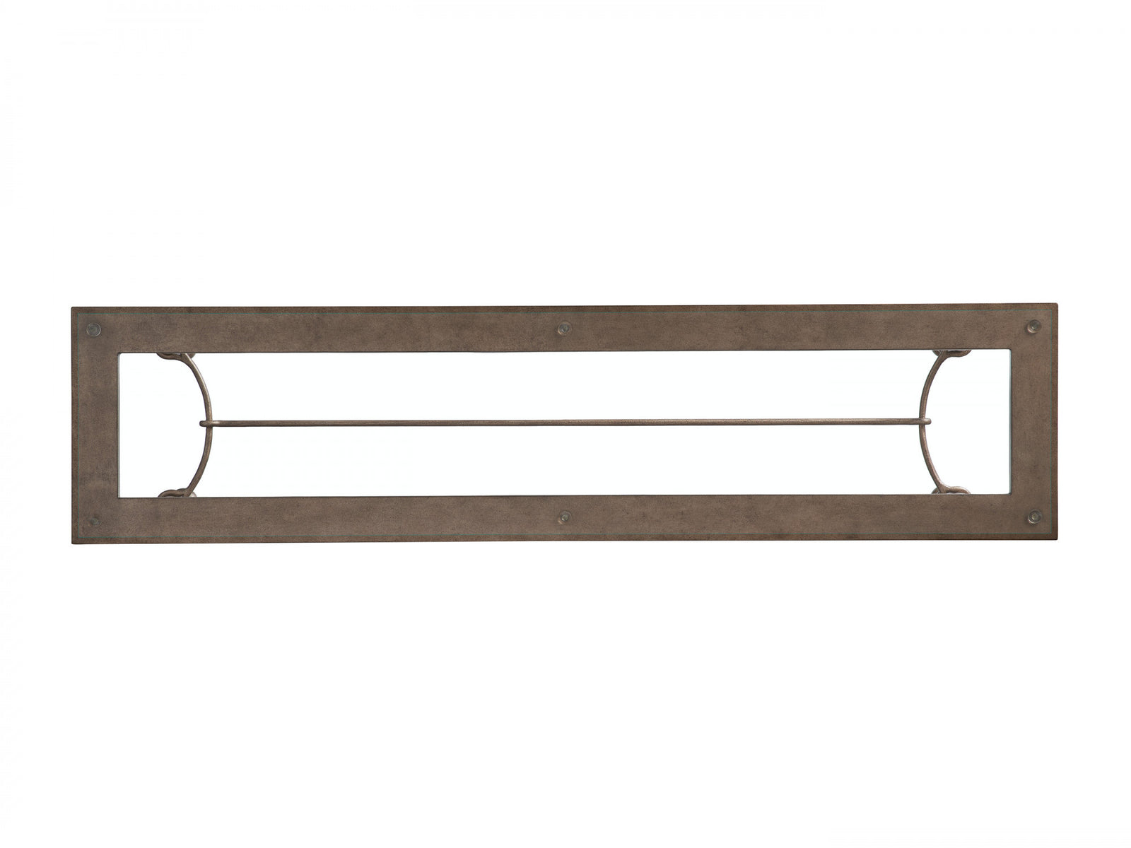 Bluff Metal And Glass Console