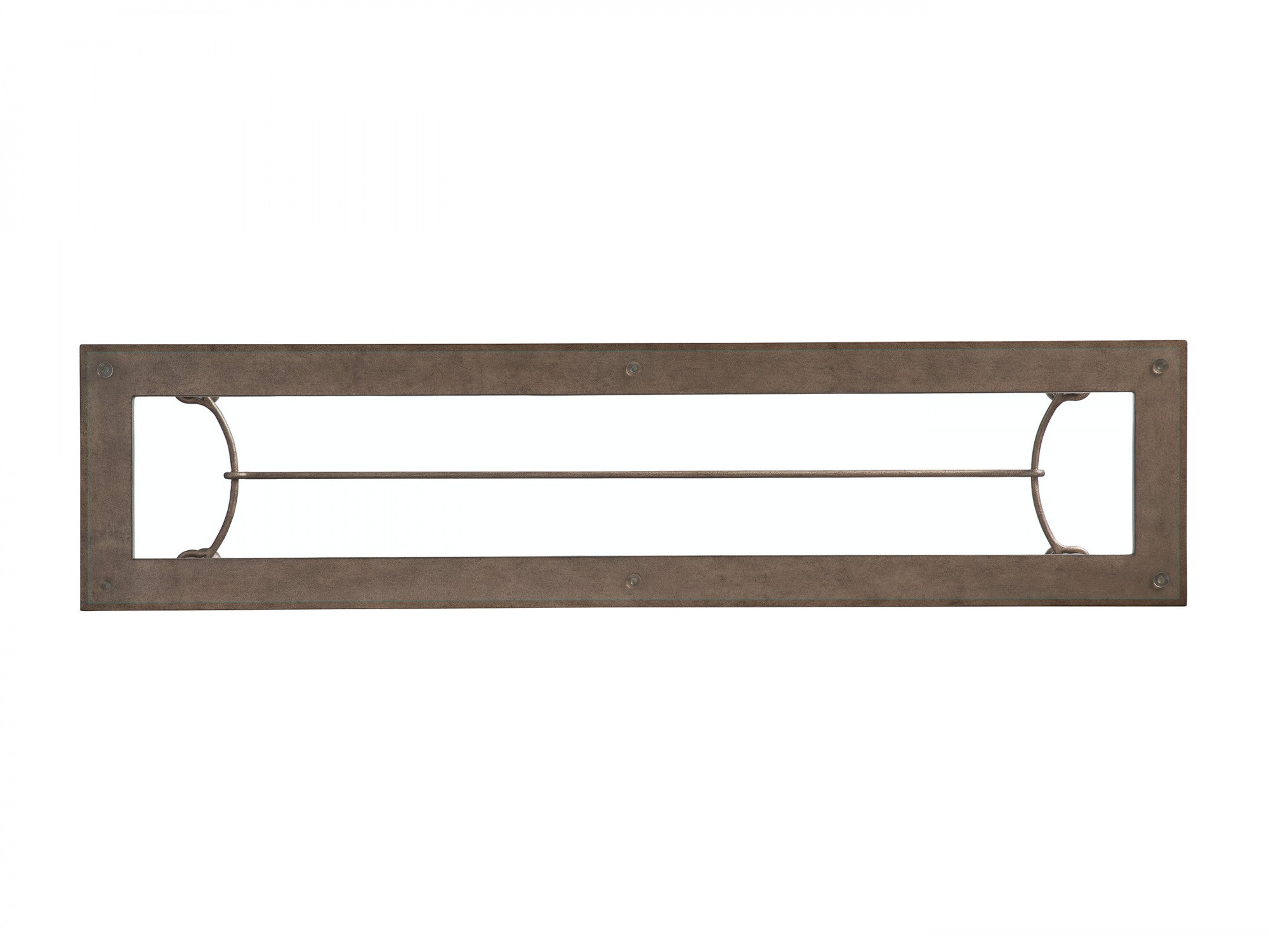 Bluff Metal And Glass Console