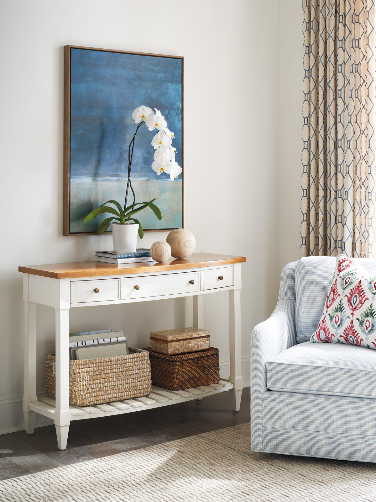 Temple Bowfront Console Table
