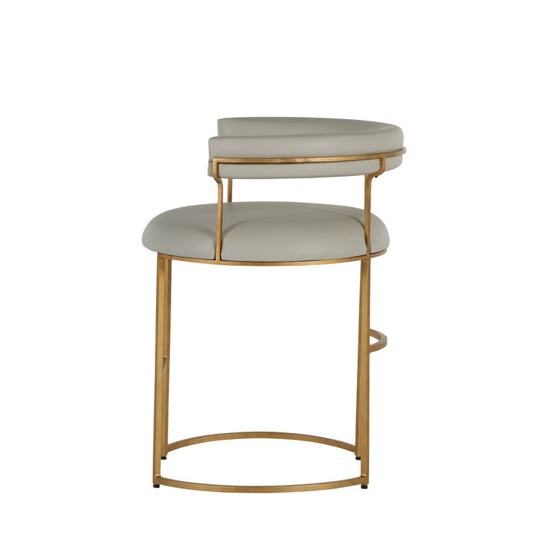 Mack 23.5' Counter Height Stool - White
