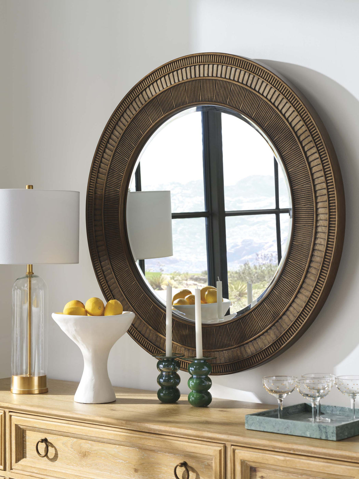 Elana Round Mirror