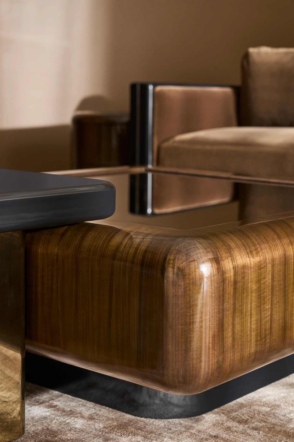 Gelee Accent Table - Chocolate