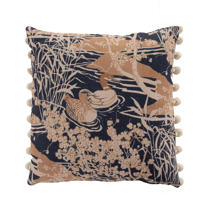 Golden Ducks Wheat Poly 18x18