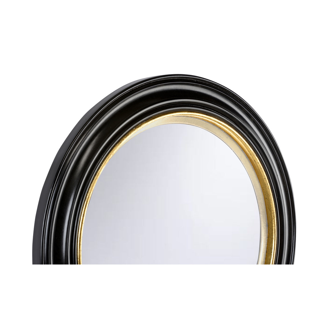 Midnight Circular Mirror in 40 / Wood - Chelsea House