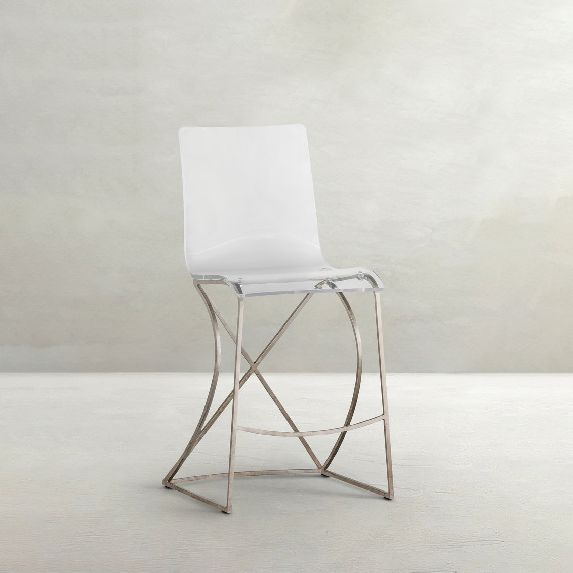Johnson 24.75' Counter Height Stool - Silver