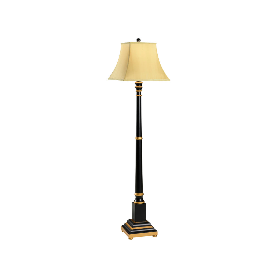 Wood Candlestick Floor Lamp