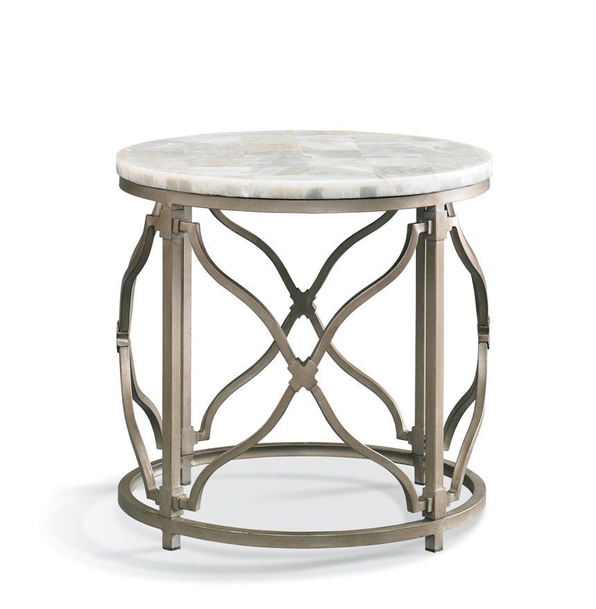 Onyx Round Lamp Table