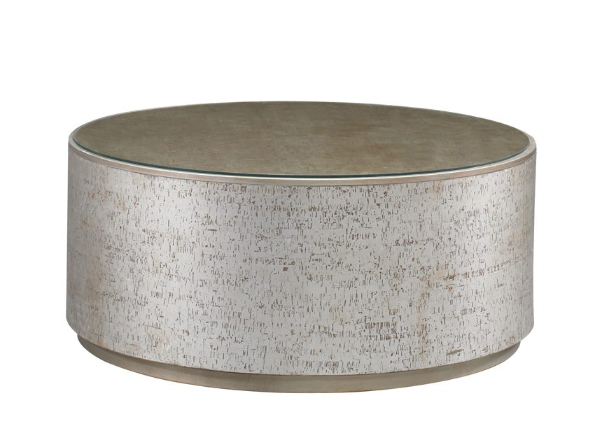 Cork Drum Cocktail Table