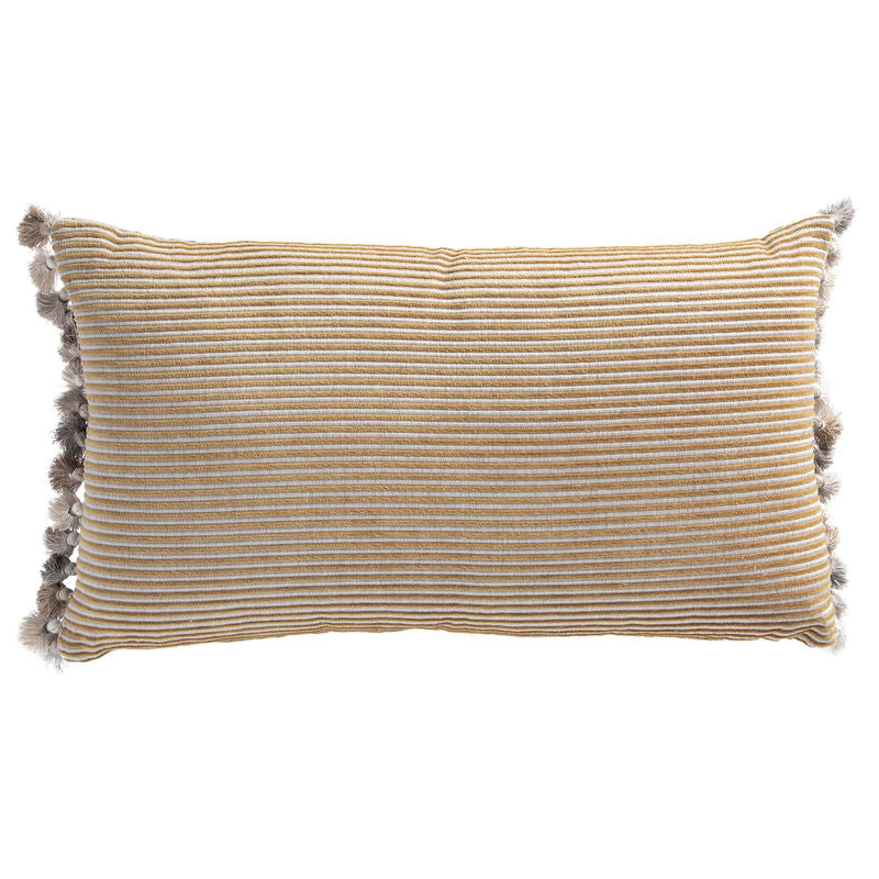 Textured Stripe Mustard Poly 14x24