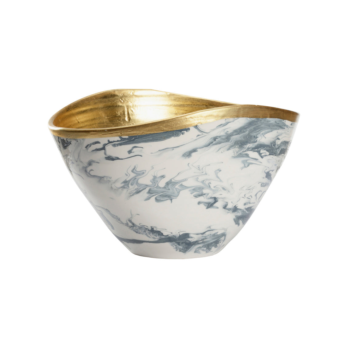 Grigio Large Bowl - Gold Interior