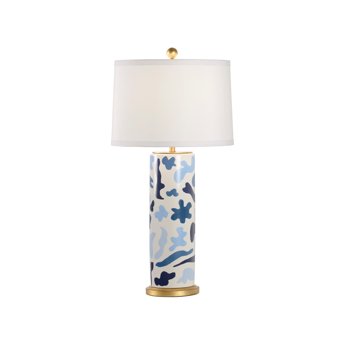 Danton Lamp - Blue in 33 / Ceramic/Porcelain - Chelsea House