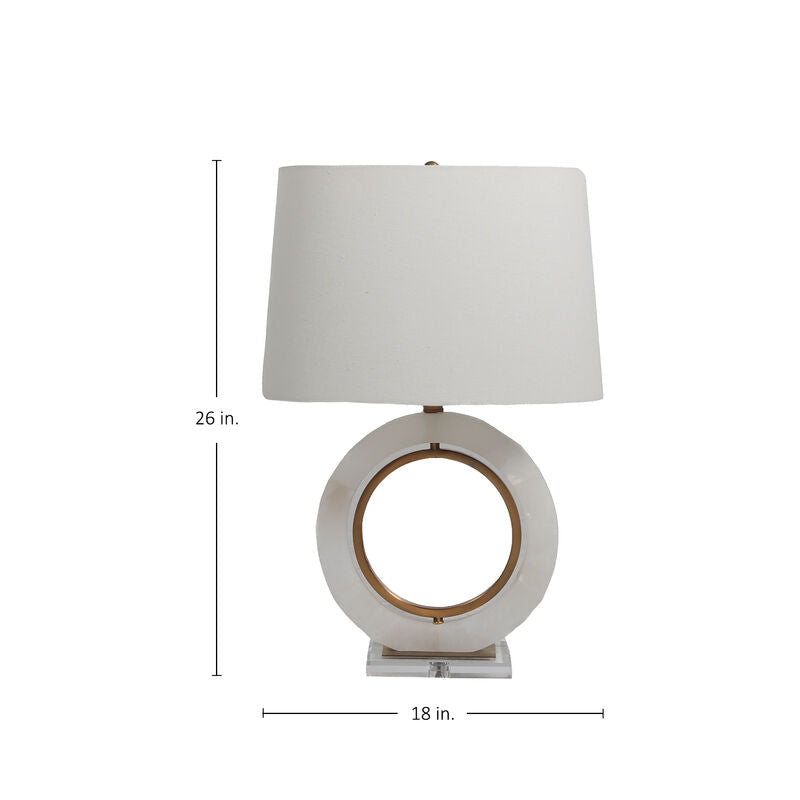 Janelle Table Lamp - Alabaster