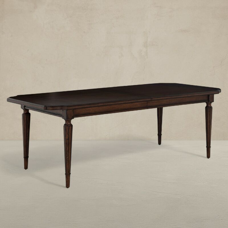 Mathis Extension Dining Table - Rustic Antique Oak