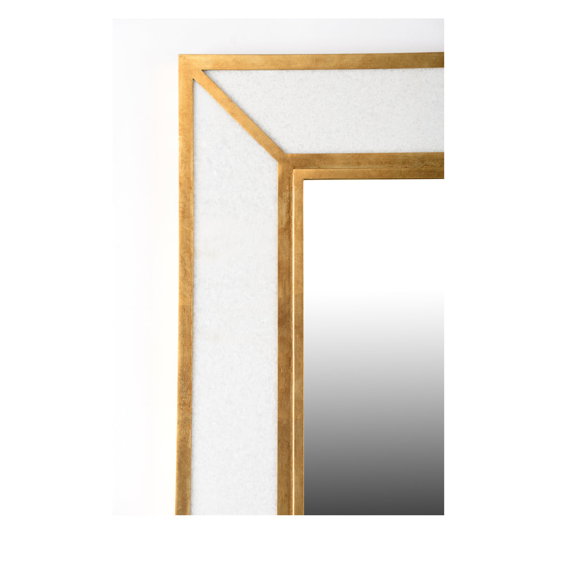 Madison Marbleized Mirror - Brass in 46.5 / Metal - Chelsea House