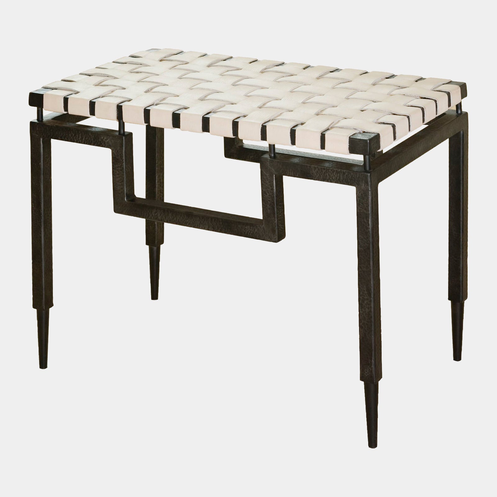 Tron Iron/Leather Bench