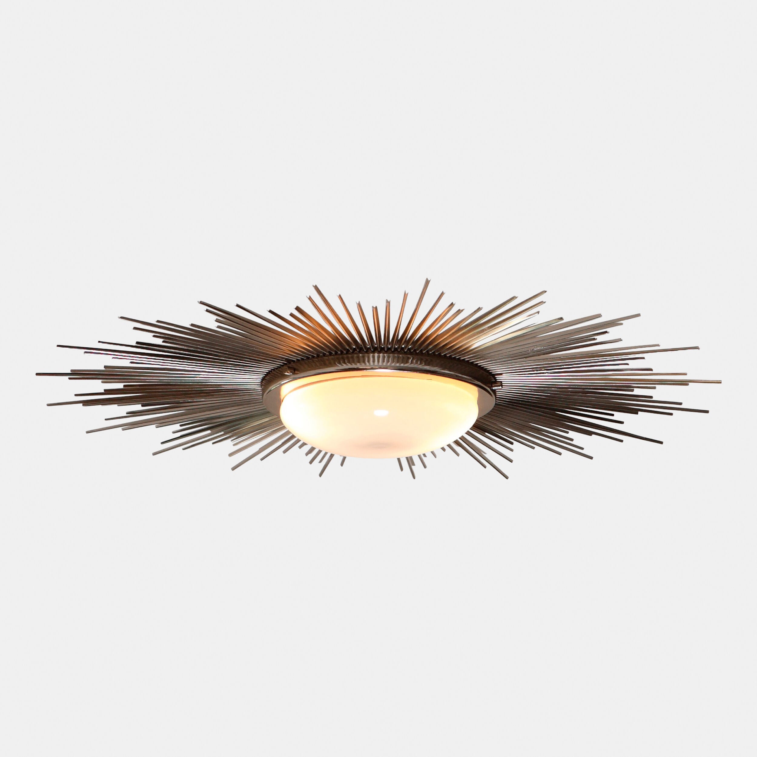 Sunburst Light Fixture-Nickel