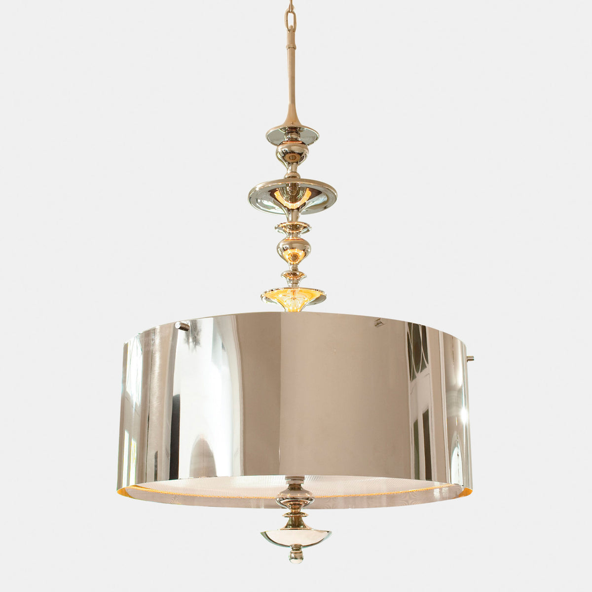 Revolve Pendant Chandelier-Nickel-Sm