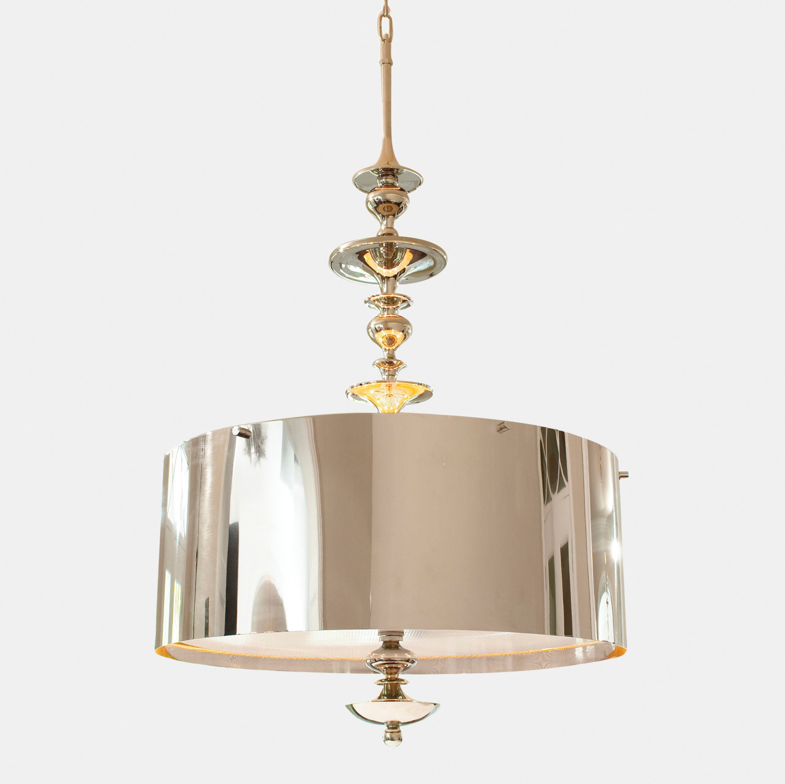 Revolve Pendant Chandelier-Nickel-Sm
