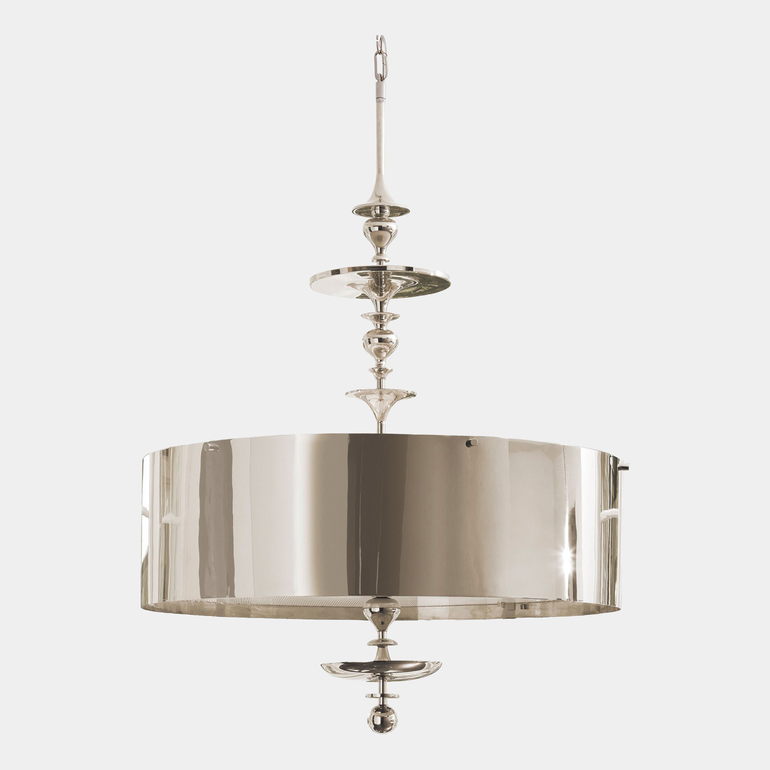 Revolve Pendant Chandelier-Nickel-Lg