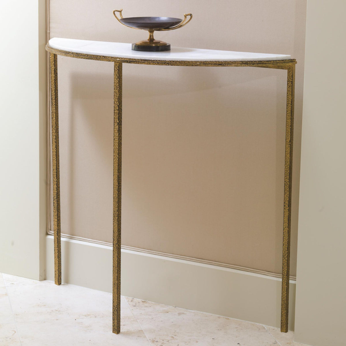 Kaitlyn Hammered Gold Console