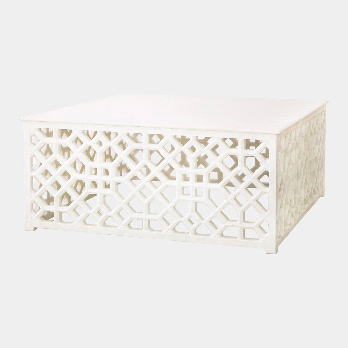 Moors Marble Fret Cocktail Table