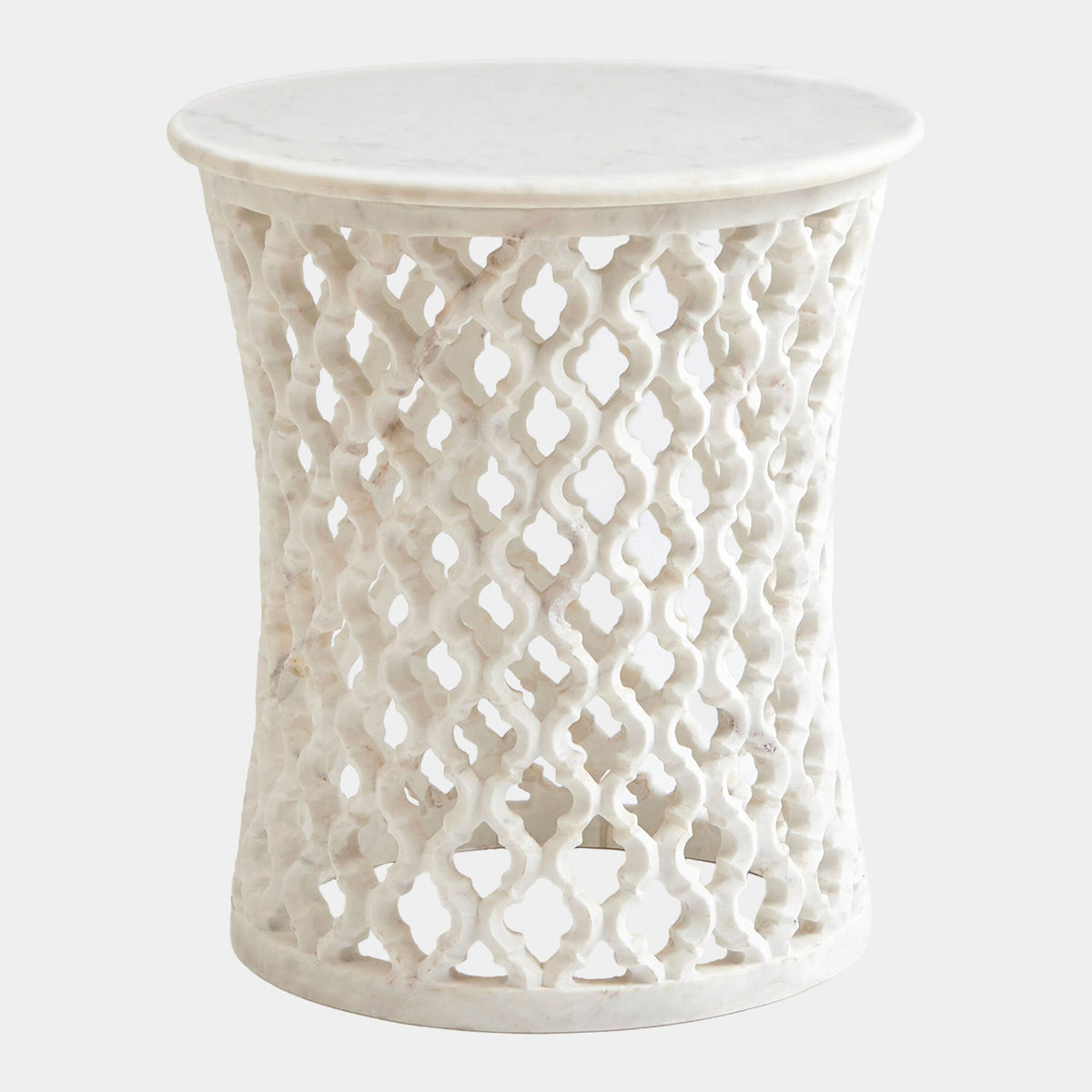 Curvil Marble Arabesque Side Table