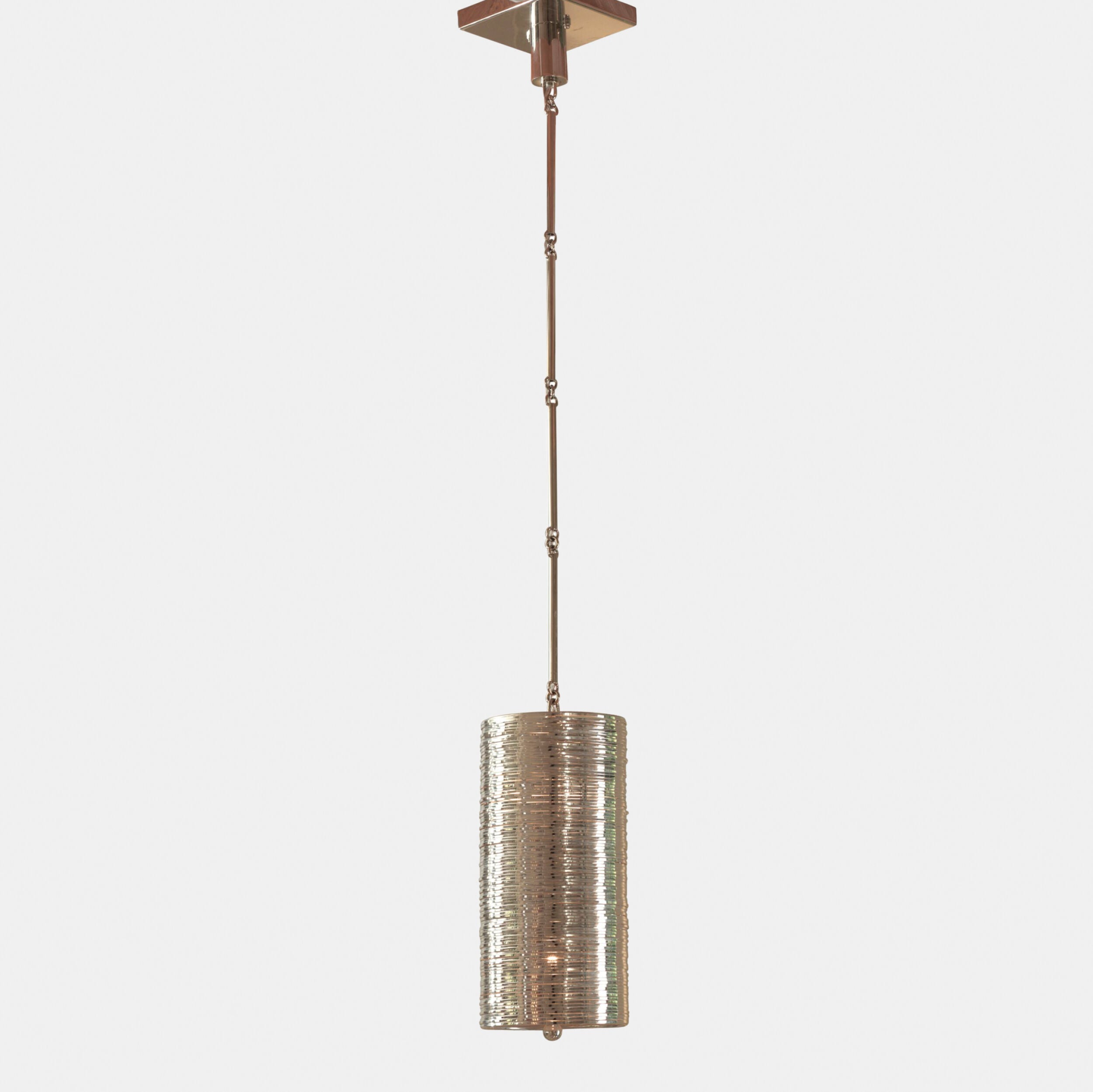 Coil Single Pendant-Nickel