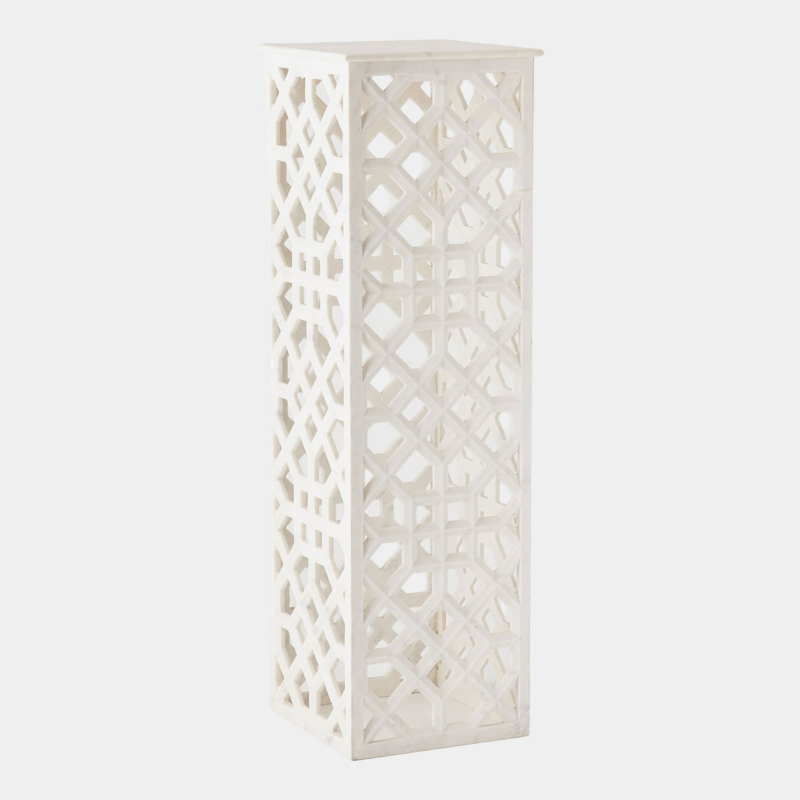 Moors Marble Fret Pedestal