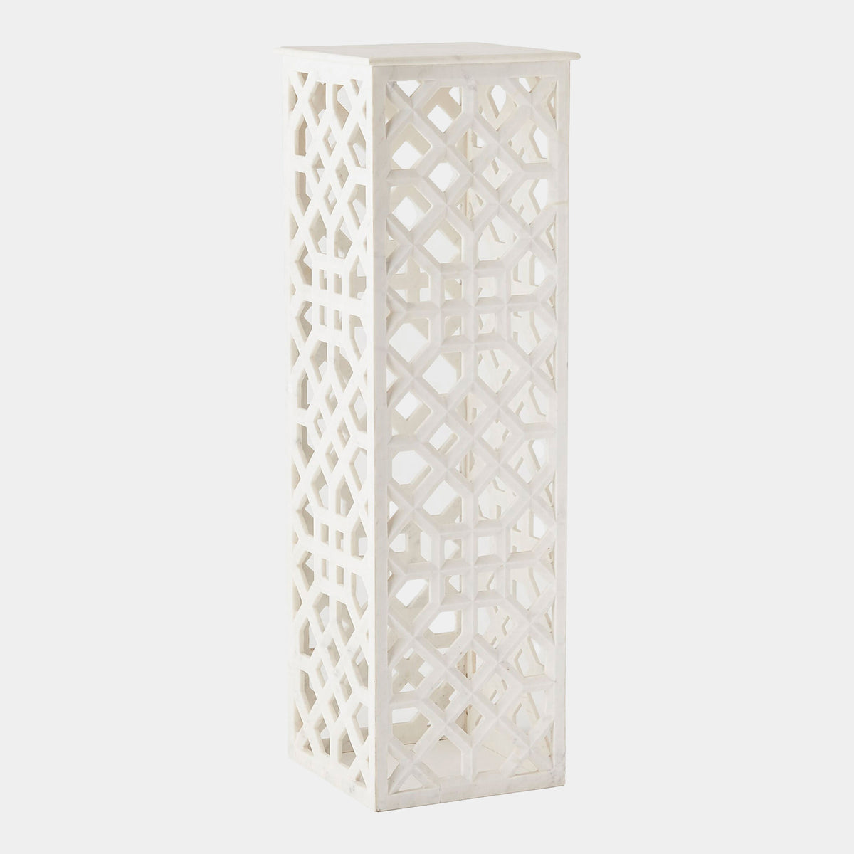 Moors Marble Fret Pedestal