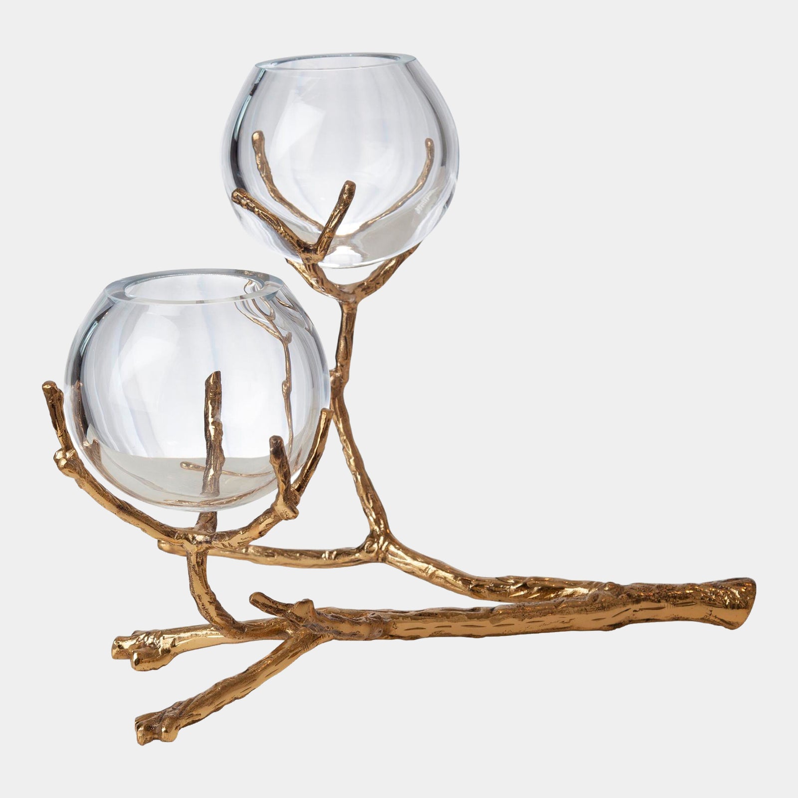 Twig 2 Vase Holder-Brass
