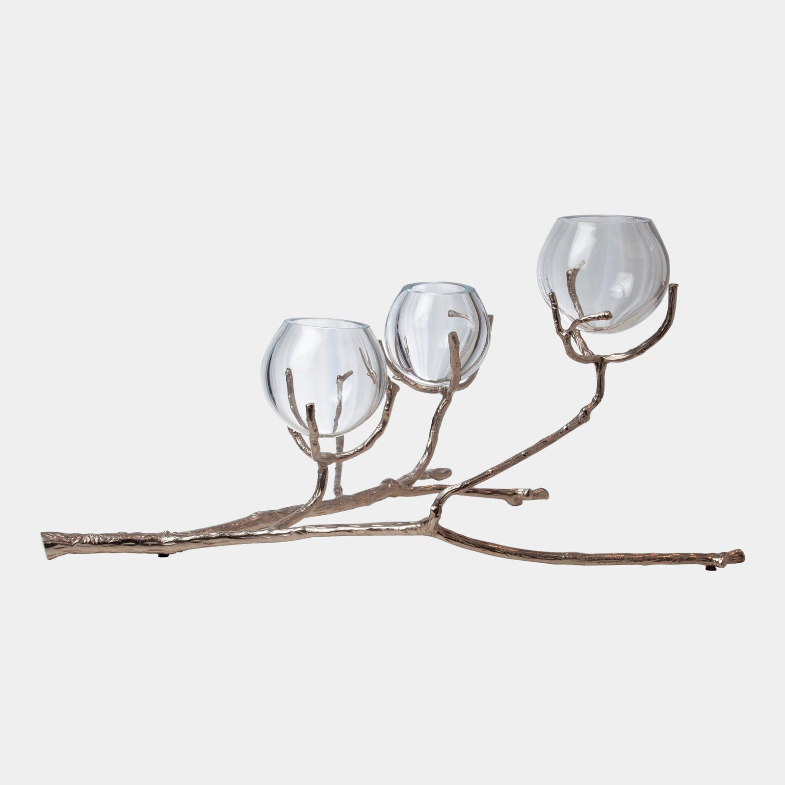Twig 3 Vase Holder-Nickel