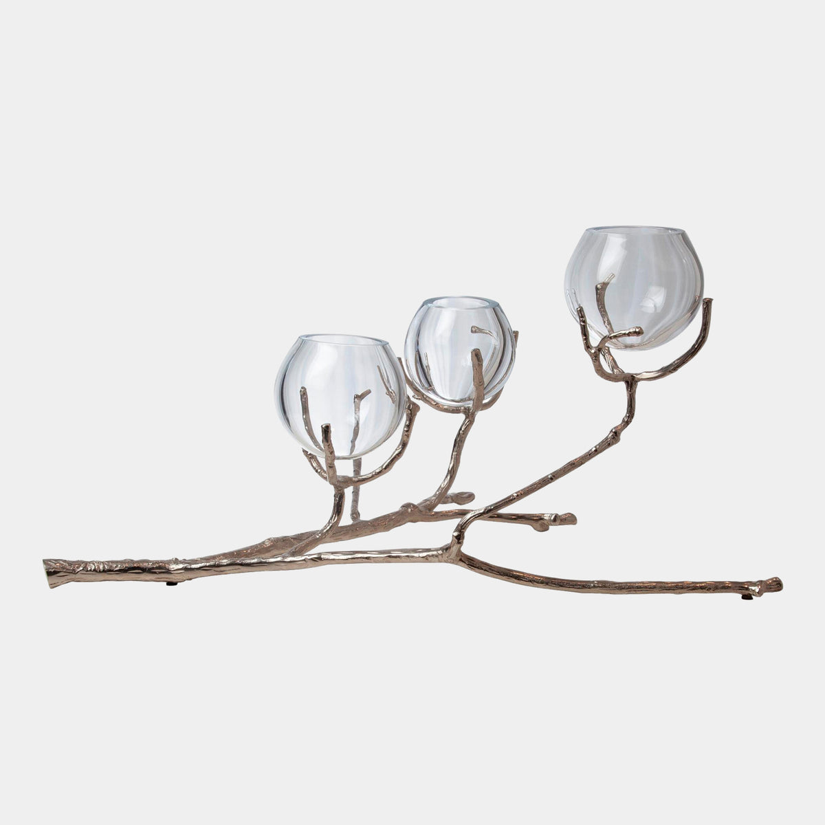 Twig 3 Vase Holder-Nickel