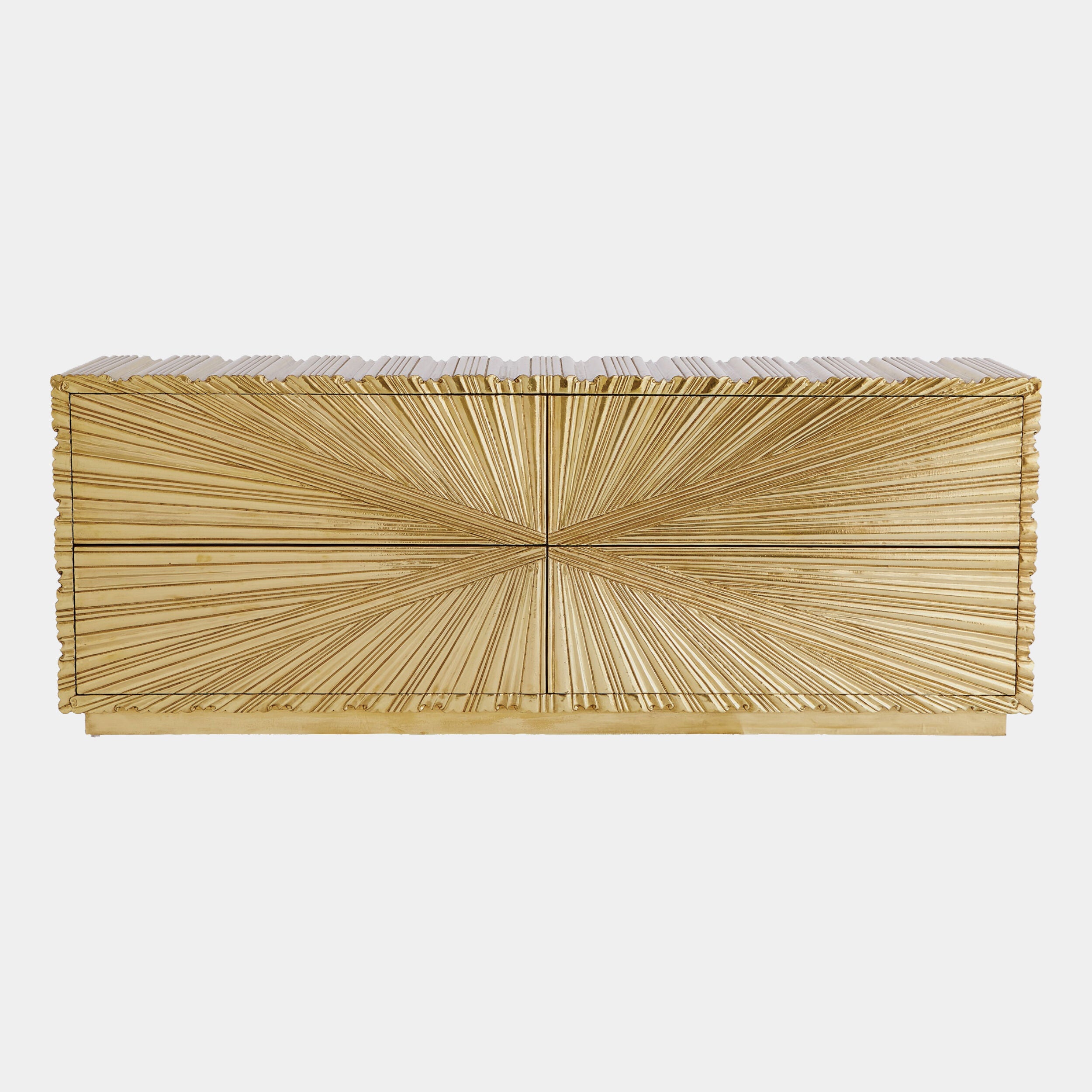 Linenfold Cabinet-Brass