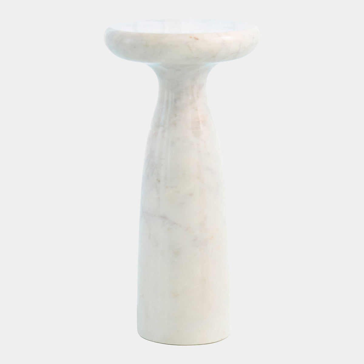 Moniker Marble Tower Table-White-Lg