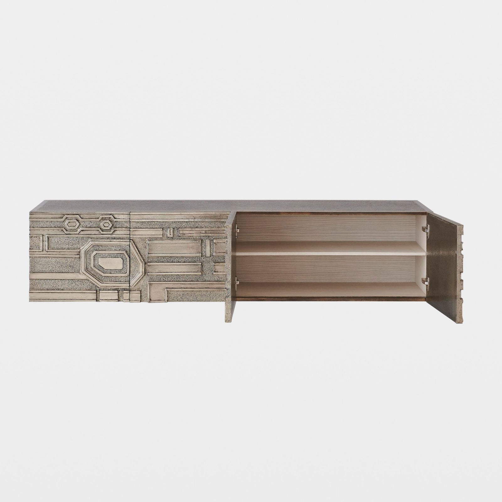 Moderne Block Cabinet-Nickel