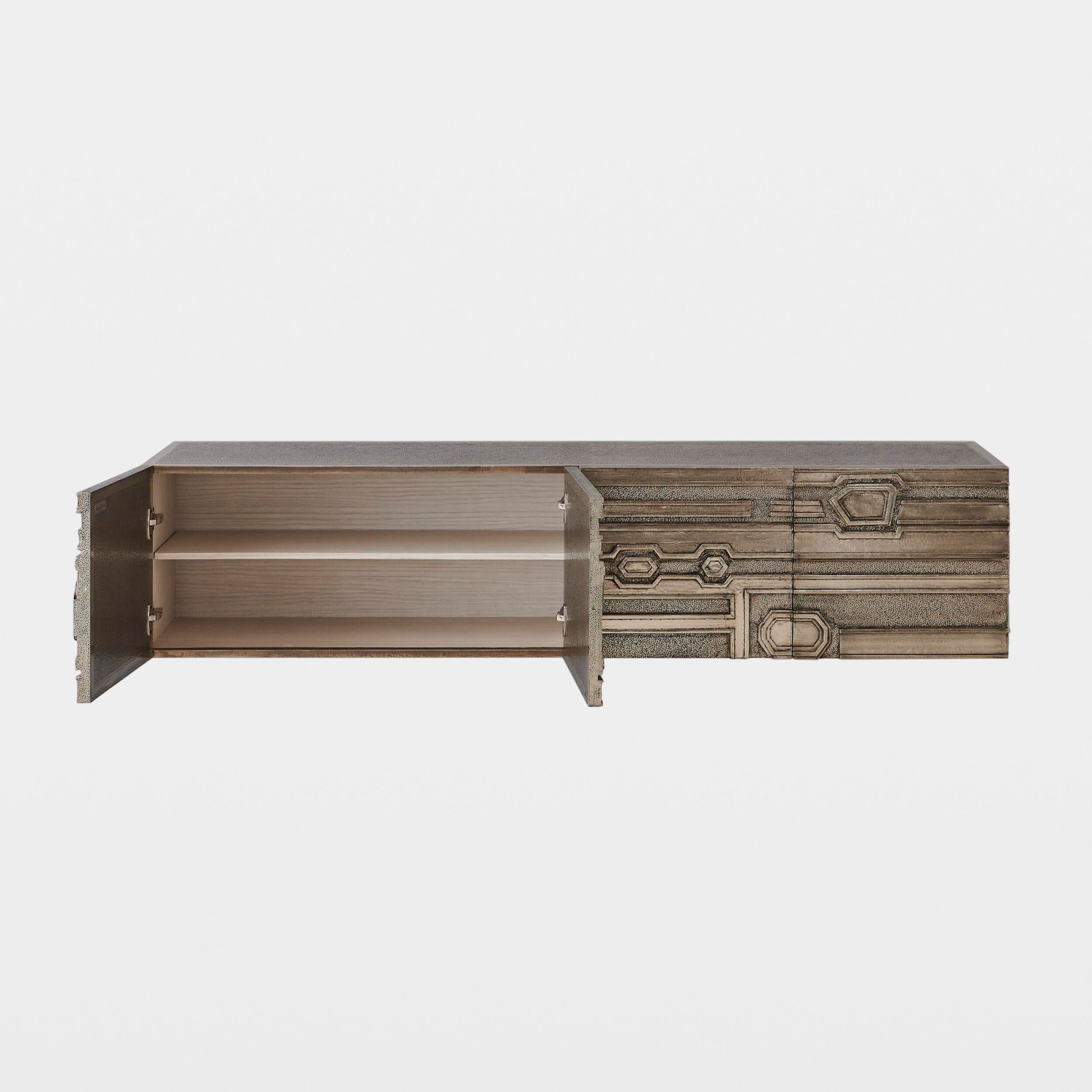 Moderne Block Cabinet-Nickel