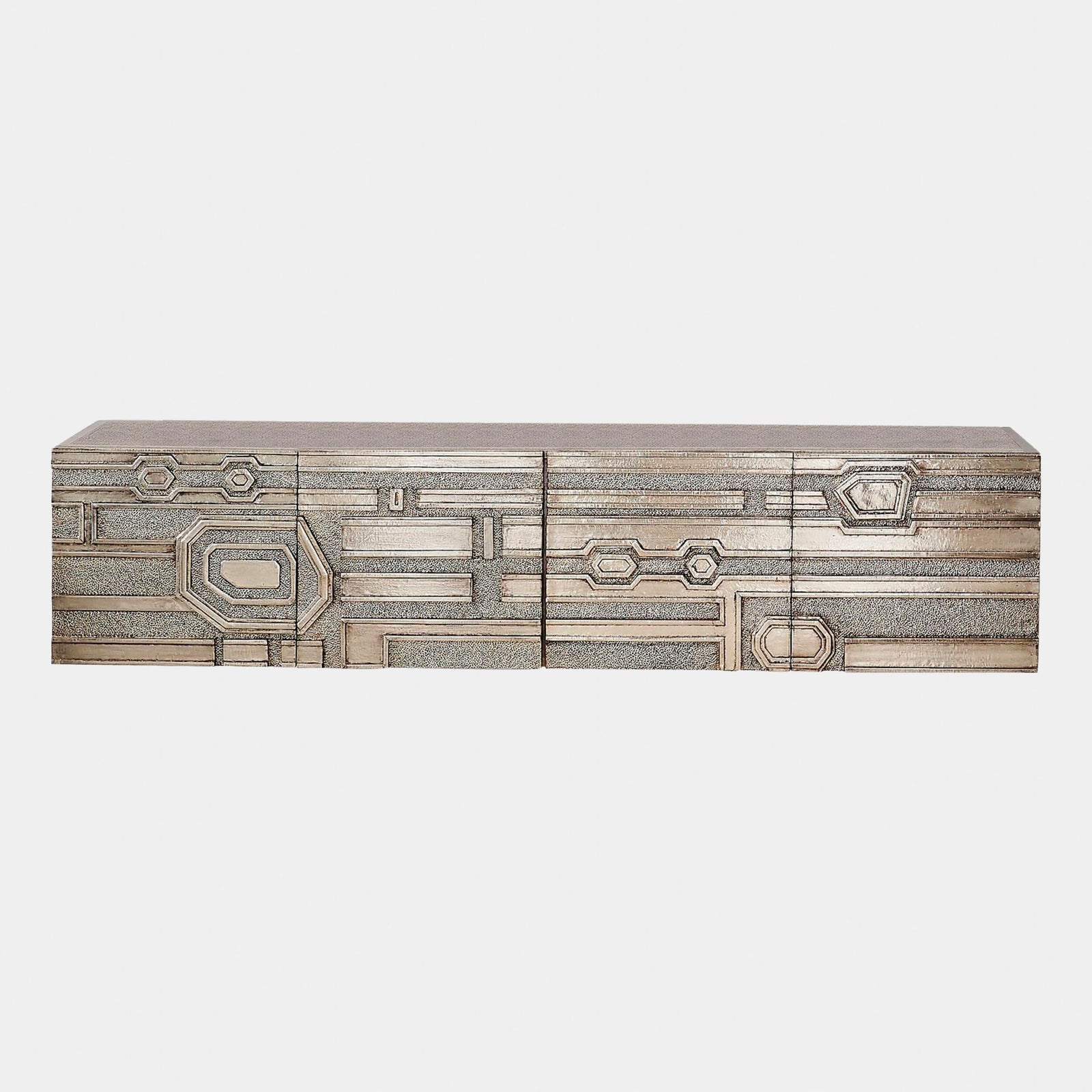 Moderne Block Cabinet-Nickel