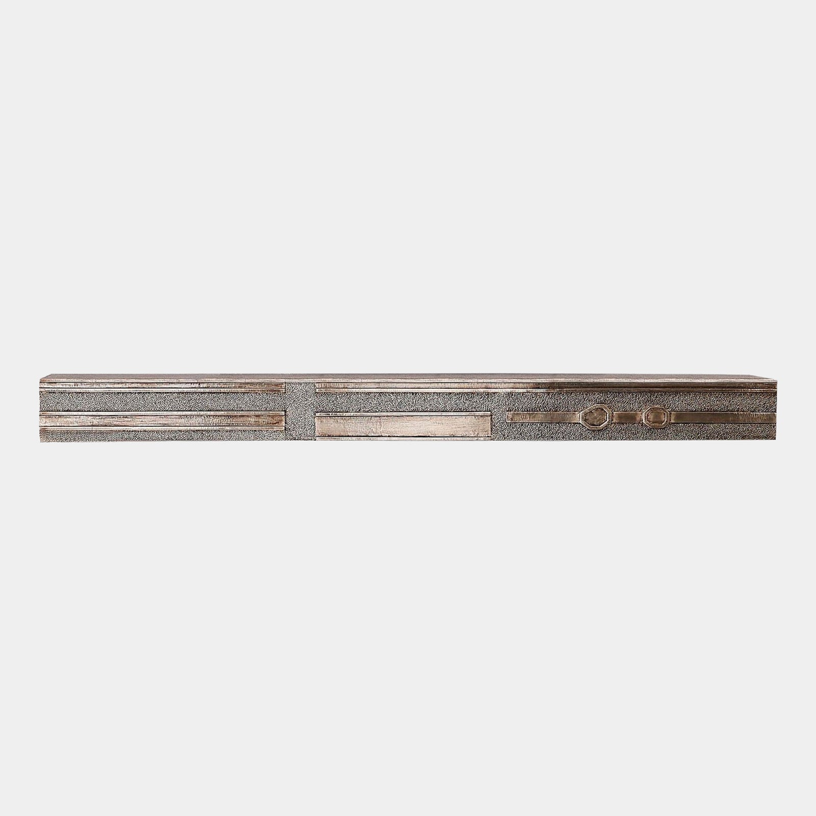 Moderne Block Floating Shelf-Nickel