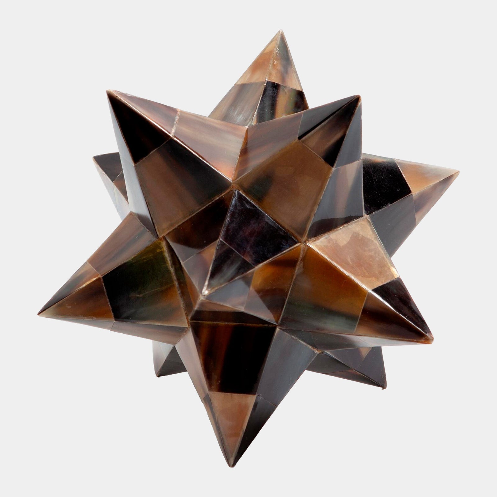 Stellated Dodecahedron-Brown Horn