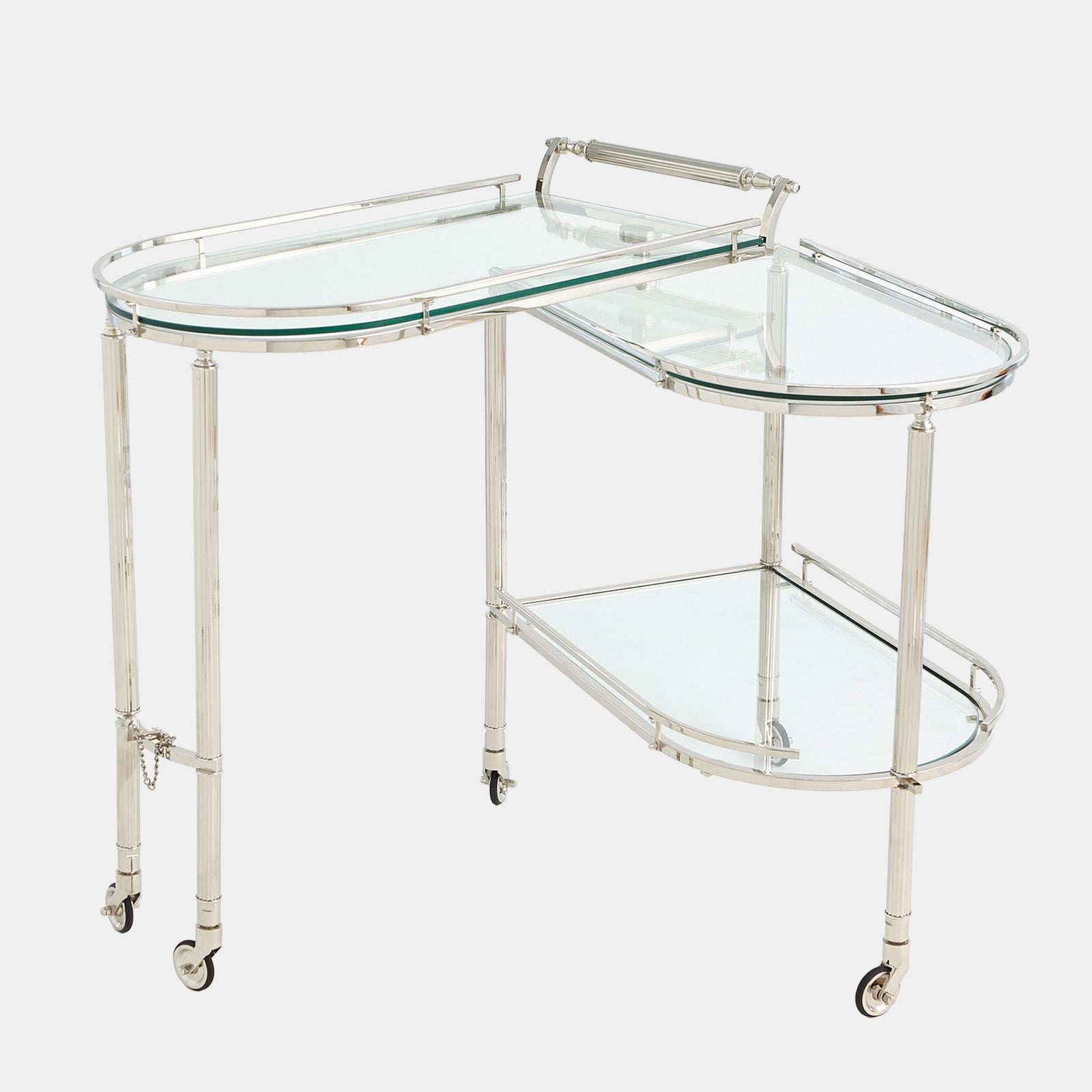 Gallery Folding Bar-Shiny Nickel