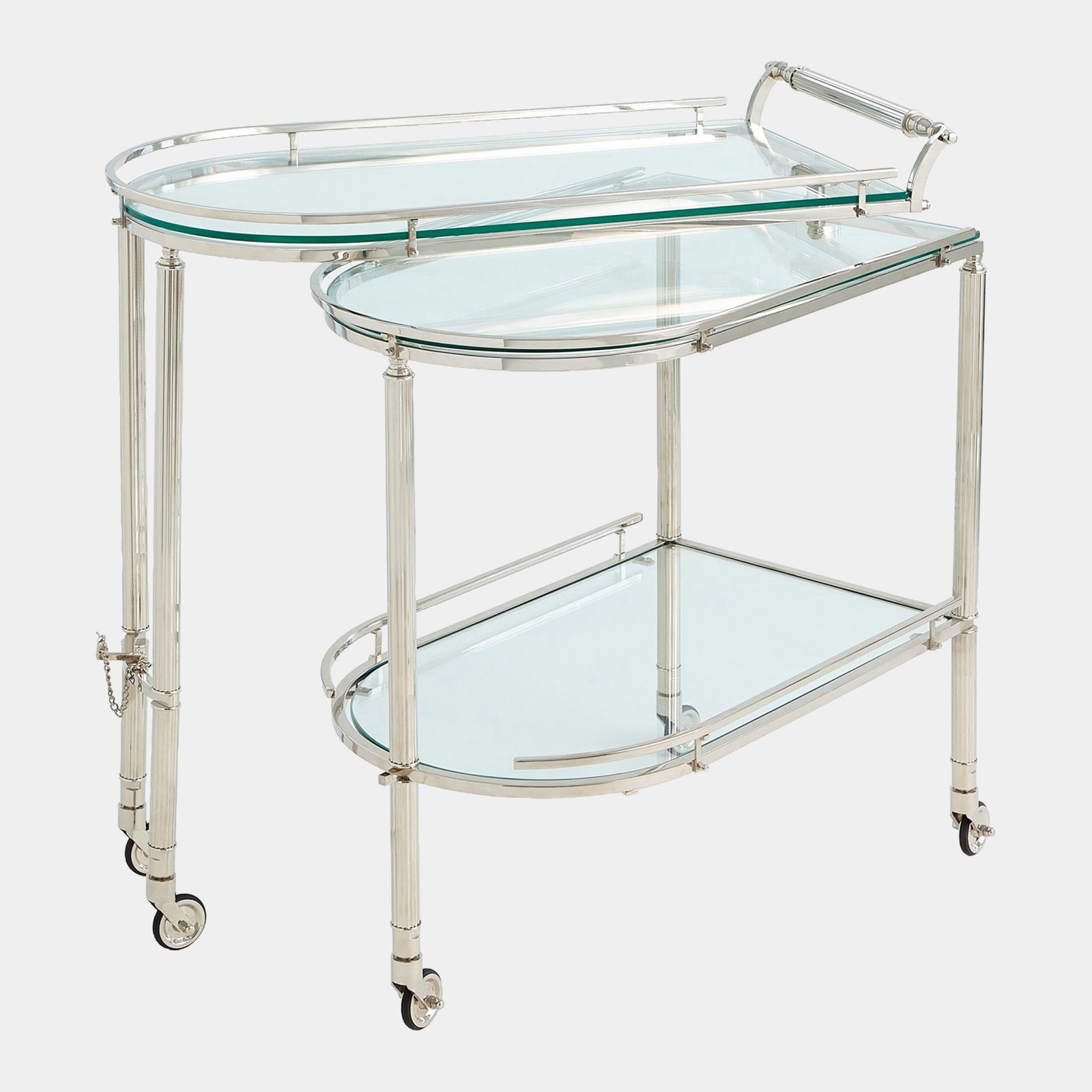 Gallery Folding Bar-Shiny Nickel