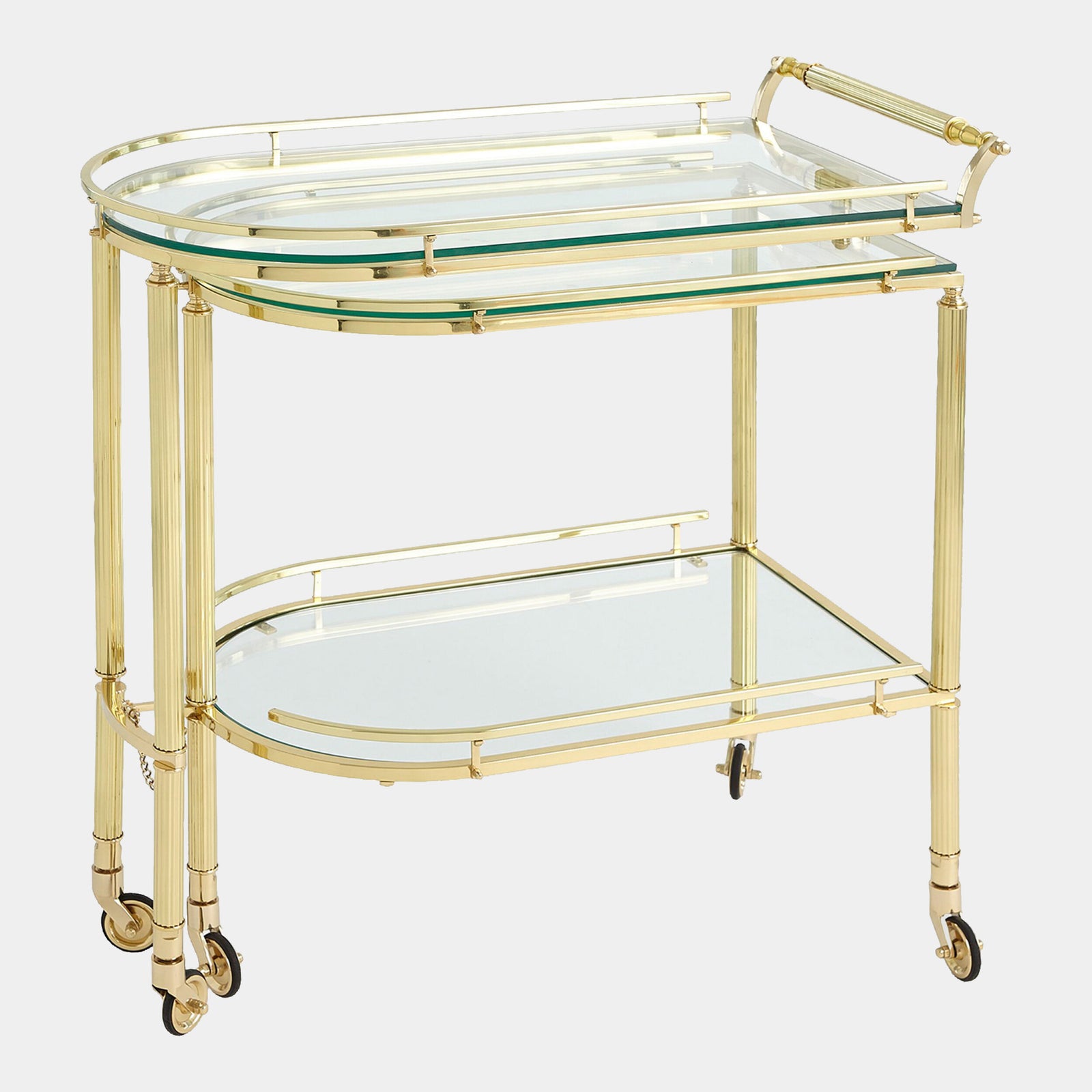 Gallery Folding Bar-Shiny Brass