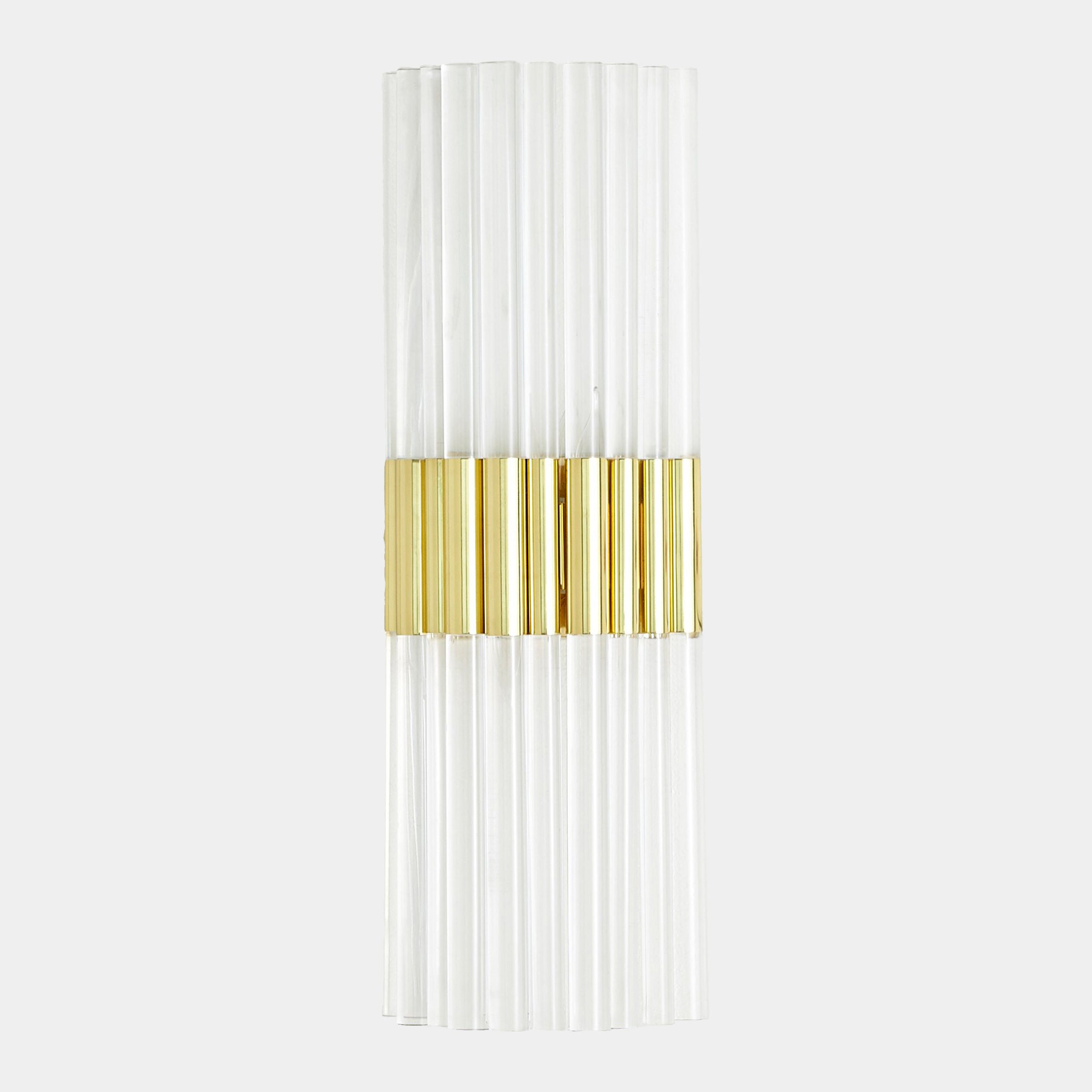Asta Acrylic Sconce-Brass